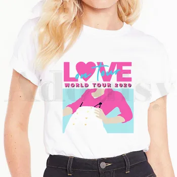 Harija Stili Smalku Līniju korejiešu Hip Hop Sieviešu T Krekls Harajuku Sieviešu Īsām Piedurknēm T-krekls Vasaras Drēbes Tshirt