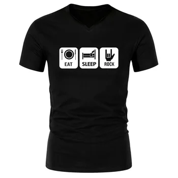 Jauno Modes Classic Rock Band V-veida Kakla T Krekls Vīriešiem Atdzist Print T-krekls 2019. gada Vasaras, Kokvilnas, ar Īsām Piedurknēm T Smagā Roka Topi, t-veida
