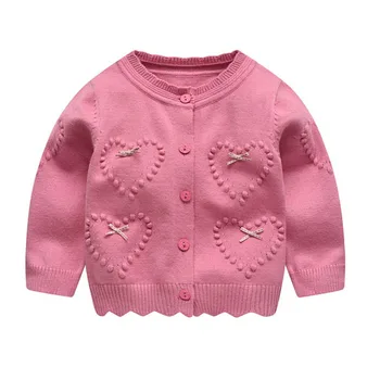 Bērnu trikotāžas jaka baby girl ūdeļu džemperis 0-24month