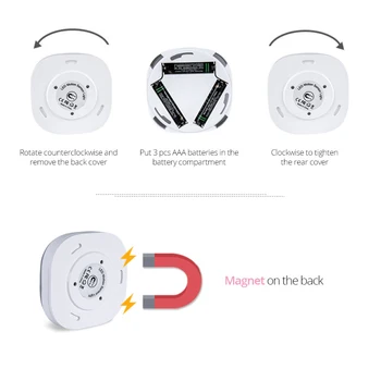 5gab Kustību Sensors Nakts Gaisma Bezvadu Auto Smart LED Gaismas Skapja Kāpņu Lampas Magnēts Vannas istaba Guļamistaba Virtuves Skapī Gaismas