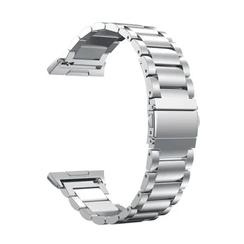 Skatīties Siksnu Fitbit Jonu Datumi Classic Nerūsējošā Tērauda Metāla Rezerves Siksna Ar Metāla Sprādzes Aizdare Smart Watch Band
