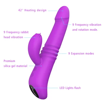 G Spot kulminācija Dildo Trušu Vibrators Sievietes Rotējošo Dual Vibrāciju Silikona Sieviešu Apkures Clit Klitora Massager Seksa Rotaļlietas Sievietēm