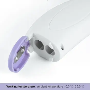Pieres bezkontakta Infrasarkanais ķermeņa Termometrs ABS Pieaugušajiem un Bērniem ar Lcd Displejs Lāzera Temperatūras Instruments 1set