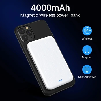 CASEIER Mini Magnētisko Wireless Power Bank Magnētisko Portatīvo Extrnal Akumulatoru Lādētāju, Āra Powerbank iPhone 12 Pro Mini Max