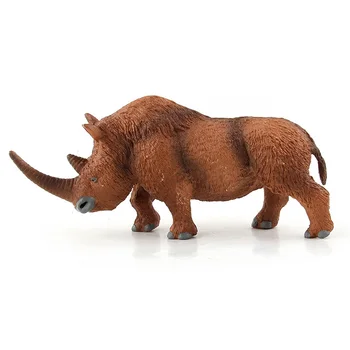 Simulācijas Pūkaina Rhino Attēls Kolekcionējamu Rotaļlietu Cietā Savvaļas Dzīvnieku Darbības Rādītāji Bērniem, Izziņas Dzīvnieku Rotaļlietas