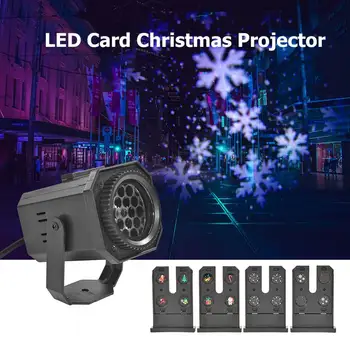 Ziemassvētku Modelis Projektoru Spilgtu Krāsu, Ne Stroboskopiskas Rotējošas LED Skatuves Gaismas KTV DJ Diskotēka Lampas Kāzu Joslā Deju