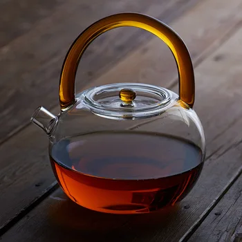 Radošā karstumizturīgs Apple Formas Stikla Tējas Katlā Ziedu Tēju Komplekts Puer tējkanna, Kafijas Tējkannas 780ml