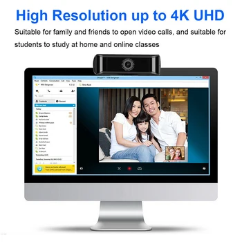 4K IZŠĶIRTSPĒJAS Kamera, 1080P Auto/Manuālais Fokuss Iebūvēts Mikrofons USB Web cam, Datoru Klases Video Tērzēšana Zvanot Desktop Laptop Webcam