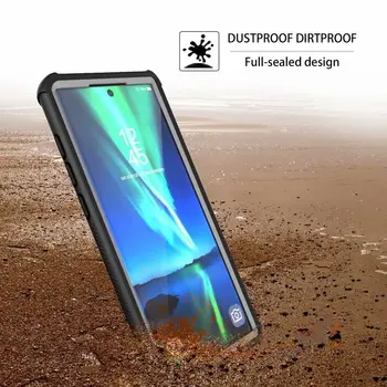360 Triecienizturīgs Nepievelk Putekļus Pārredzamu Case For Samsung Galaxy Note 10+ S10 Plus Skaidrs, Bruņas Vāks Samsung S10 S10 E Piezīme 10