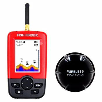 Bezmaksas Piegāde Karstā Pārdošanas Signalizācijas 100M Portatīvo Sonar LCD Wireless Fish Finder Zvejas vilinājums Echo Sounder Zvejas Finder fishfinder