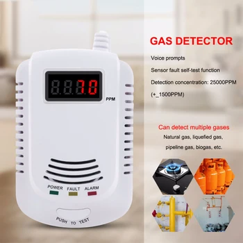 Viegli uzliesmojošu Gāzu Detektoru LPG sašķidrinātās dabasgāzes, Ogļu, Dabasgāzes Noplūdes Signalizācijas Sensors Brīdinājuma Signalizācijas Sistēmas Mājas