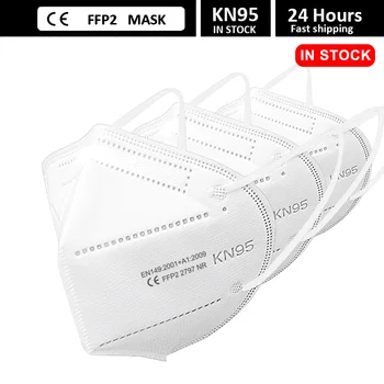40PCS KN95 sejas maska FFP2 sejas maskas filtrs maske Mutes maskas FFP2mask KN95mask nepievelk putekļus Drošības mascarillas masque tapabocas
