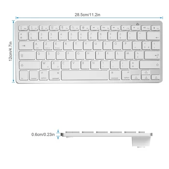 X5 franču Bluetooth Klaviatūra Ultra Plānas Bezvadu Tastatūru operētājsistēmā IOS, Android Microsoft Windows Tablet Darbvirsmas Portatīvo DATORU klaviatūra
