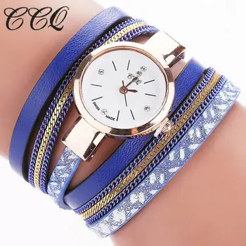 Modes CCQ Radošo Pulksteņi Sieviešu Ikdienas Elegants Kvarca Aproce dāma Skatīties Kristāla Rokas pulksteni Dāvana Mīlētājiem Reloj Mujer #D