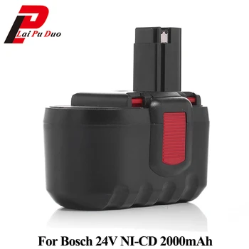 Par Bosch 24 V Ni-CD 2.0 Ah elektroinstrumentus Akumulators:12524,GKG24V,BH24VF,2607335279,BH-2424,2607335445,125-2411524,SAW24V,2607335509