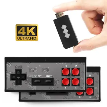 2019 Jaunākās Retro Video Spēļu Konsole, 8 Bit Iebūvēts Bezvadu Classic Mini Spēles Izejas spēļu vadāmierīces Dual Konsole AV 600 C9E1