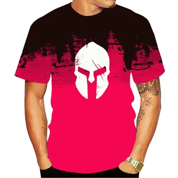 2020 Jaunu 3D iespiesti retro Spartas vīriešu apģērbi T-krekls, stilīgs ielu stils, ērti Harajuku T-krekls