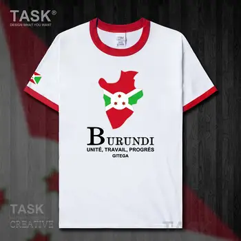 Burundi Burundi valsts komanda Bujumbura vīriešu t krekls jaunu Modes Īsām Piedurknēm sporta Topi apģērbi kokvilnas valsts karti, vasarā 50