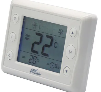 3 Ātrumu fan coil nodaļas istabas termostats ar siltuma foršs režīms