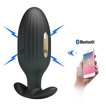 Diezgan Mīlestība Bluetooth APP Elektriskās strāvas Triecienu Klitora G Spot Vibrators Butt Plug Vibrators, Anālo Dildo anālo atveri Dilator Seksa Rotaļlietas Pāris