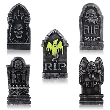 5GAB Izturīgs Spooky Putu Haunted House Halloween Kapsēta Dekoru Kapa piemineklis Rotājumi Dārza Āra Pagalmā, Telpās