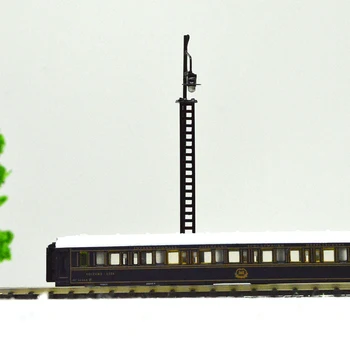 HO modeli būvniecības signālu dzelzceļa gaismas, bloķētājs modeļa komplekta 1:87 vilciena sliežu laternas rotaļlietas