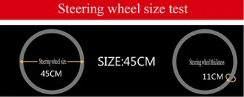 Liela stūres rats segumu RV Kravas mikro šķiedras ādas auto 45cm stūre pīt Izturīgs