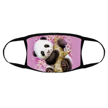Pieaugušo Pāris Panda Drukāšanas Maska Āra Riteņbraukšana Elpojošs Āra Sporta Maska Mascarillas Sejas Aizsargu Sejas Masku Masque