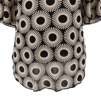 Sievietes Top Paisley Modelis Drukā Eleganti T-krekls Bell Piedurknēm Vasaras Soft Topi Dāmas Gadījuma Tee Kreklu H375