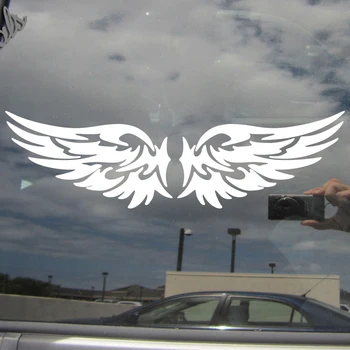 Eņģeļa Spārnus Cilšu Dizaina Auto Auto Logu Vinila Decal Uzlīmes, Gudrs Un Interesants Modes Uzlīmes Uzlīmes
