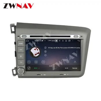 128G Carplay Android 10 Ekrāna Player Honda Civic 2012 2013 GPS Navigācijas Auto Audio Radio Mūzikas Stereo Galvas Vienības