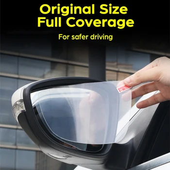 Priekš Nissan Micra / March 2011. - 2016. Gada K13 Pilnībā Segtu Atpakaļskata Spoguļi Plēves Anti-Miglas Auto Spoguļa Uzlīmes, Auto Piederumi