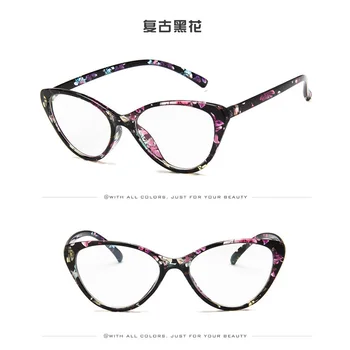 Modes Sievietes Kaķa Acu Brilles Rāmis Skaidri Pārredzama Nr. Grādu Zīmola Dizainere Rāmju Rāmis Sievietēm Dāma Brilles Augstas Kvalitātes