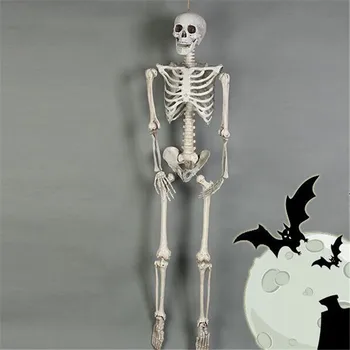 Posable Skelets Halloween Dekoru Drausmīgs Cilvēks Kaulu Rāpojošs Partijas Apdare