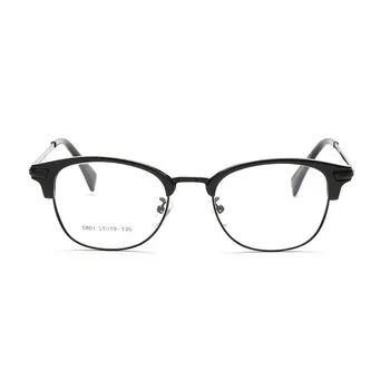Browline Pilna Loka Optiskās Brilles Rāmis Vīriešiem un Sievietēm Melnā un Leopards Brilles, Briļļu