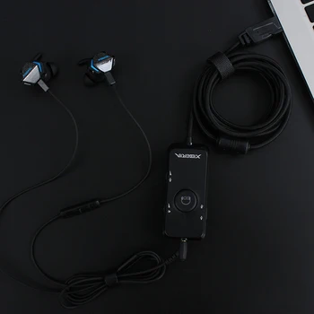 Xiberia MG-2 Pro Stereo Bass Spēļu Earbuds ar Noņemamām Trokšņa Slāpēšanas Mikrofons, 4D Vibrācijas 7.1 Surround Stereo Skaņu Gaismas