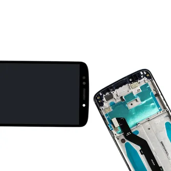 Super AMOLED LCD Motorola moto E5 XT1944 LCD Displejs, Touch Screen Digitizer Montāža ar Kadru Nomaiņa Moto LCD E5