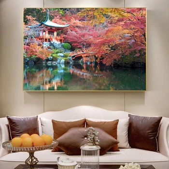 HD Drukāt Daigoji Templis Plakātu Japānas Budisms Kanvas Glezna, Plakāts un Izdrukas Sienas Art Attēlus Dzīvojamā Istaba bez rāmīša