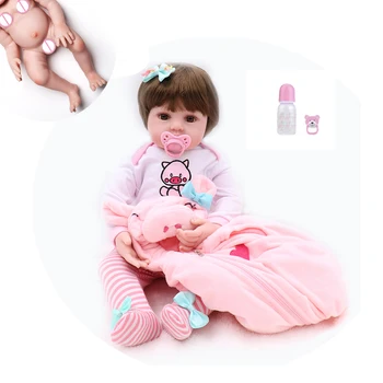 48 cm spilgti pilna silikona mīksta struktūra meitene zēns atdzimšana baby lelle, rotaļlietas, piemēram, dzīvo 19 collu princese dzimšanas diena modes dāvana
