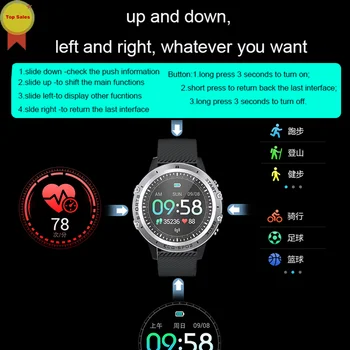 Smart Skatīties IP68 Ūdensnecaurlaidīga PPG EKG Skatīties Asins Spiedienu, Spo2, Sirds kursa Noteikšanas, Multi Sporta Vīrieši Vecākais Veselības Aprūpes Smartwatch