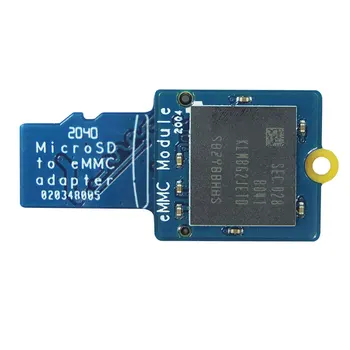 EMMC modulis 8GB 16GB 32GB 64GB ar microSD savukārt eMMC adapter T2