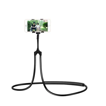 Slinks Kakla Tālruņa Turētājs Stāvēt iPhone Universālā Mobilo Telefonu Desk Mount Bracket Samsung Xiaomi Elastīgu Tālruņa Turētājs