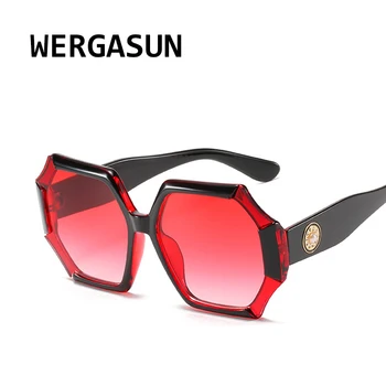 WERGASUN 2020. gadam Daudzstūris Luksusa Modes Saulesbrilles Sieviešu Zīmola Dizainere Vīrieša/Sievietes Brilles Klasika Vintage UV400 Āra Oculos