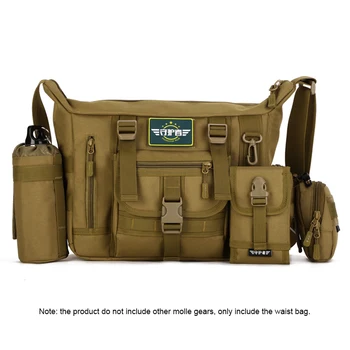 Tactical Sling Pleca Soma Ūdensizturīgs Militāro Crossbody Soma Vīriešu Āra Ceļojumu Messenger Bag for 14