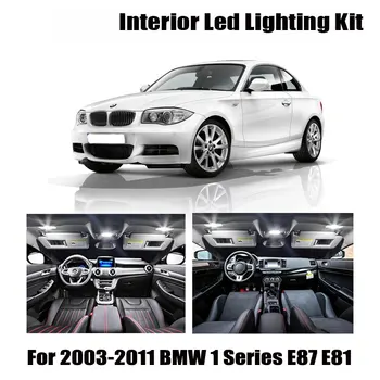 13pcs Canus LED salona Apgaismojuma Komplekts 2003-2011 BMW 1 Sērija E87 E81 116i 118.d 118.i 120.d 123d 120i 130i 135i Auto Piederumi