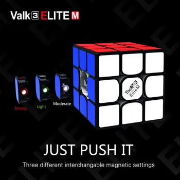 QiYi Mo Fang Ge Valk3 Elite M 3x3x3 Magnētisko 55,5 mm Magic Cube Ātrums Kubi Puzzle Izglītojošas Rotaļlietas Bērniem Dāvanu
