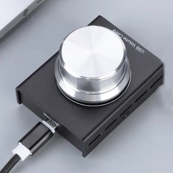Daudzfunkcionāls Mini Alumīnija USB Skaļuma Kontrole Skaļruņu Audio Skaņas Regulētājs, Volume Controller, lai Mobilo Tālruni, Portatīvo DATORU