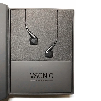 VSONIC GR09 2019 Versija HIFI AUDIO Dinamisko Vadītāja Profesionālās skaņas Izolācija In-Ear Austiņas ar MMCX Noņemams kabelis
