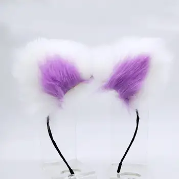 Multi-krāsainu astes matu klipu klipu ausis lomu spēlēt aplauzums metāla pagalmu pievienojiet anālā seksa rotaļlietu chrysanthemum