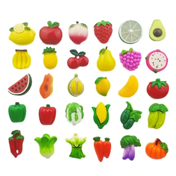 30 gab./komplekts dārzeņu, augļu Spēcīgu neodīma, Ledusskapis magnēti ledusskapjiem Mājas apdare Magnētu magnētisko foto birojs ziņapm